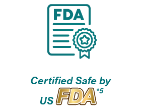 Certified Safe by US FDA
